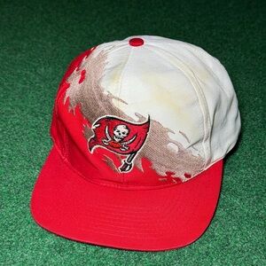 Vintage 90s Tampa Bay Buccaneers Splash SnapBack Hat, Logo 7 NFL Football